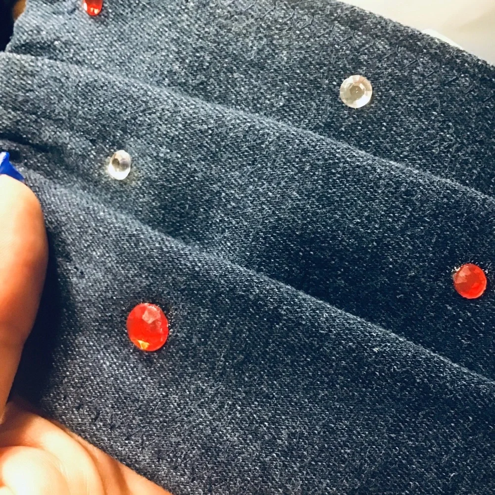 😷ONLY TWO LEFT! DENIM BLING FACE MASKS